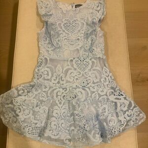 Bardot Junior Blue Lace Dress